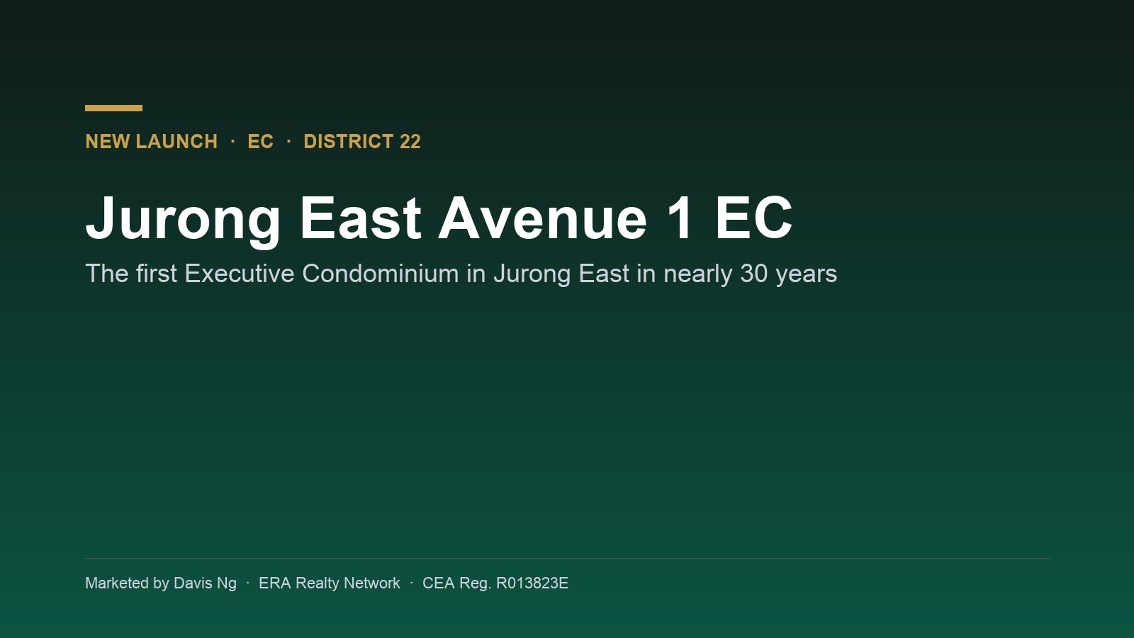 Jurong East Avenue 1 EC facade